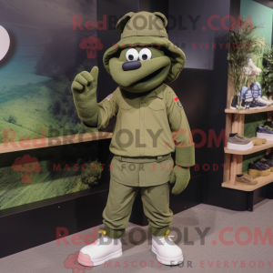 Olive Navy Soldier máscara...
