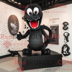 Zwart Hydra-mascottekostuum...