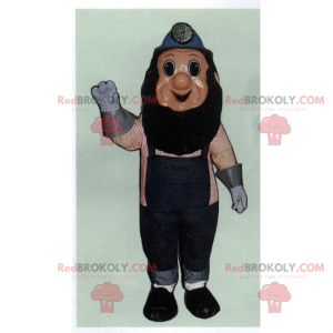 Mascote do mineiro com roupa de trabalho - Redbrokoly.com
