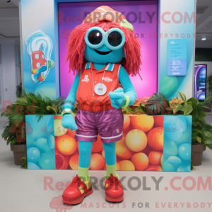 Cherry mascot costume...