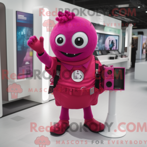 Máscara de câmera magenta...