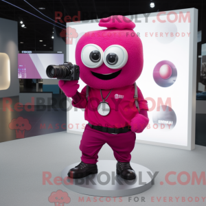 Máscara de câmera magenta...