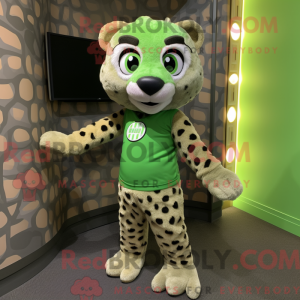 Oliven Cheetah maskot...