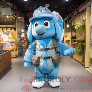 Postava maskota Sky Blue...