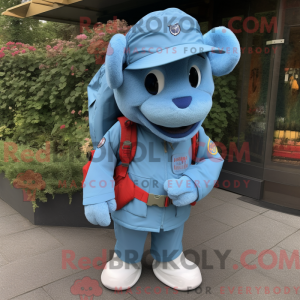 Postava maskota Sky Blue...