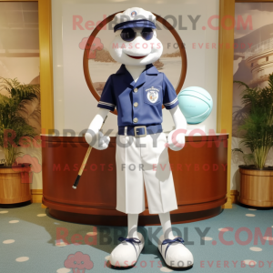 Navy Golf Ball maskot drakt...
