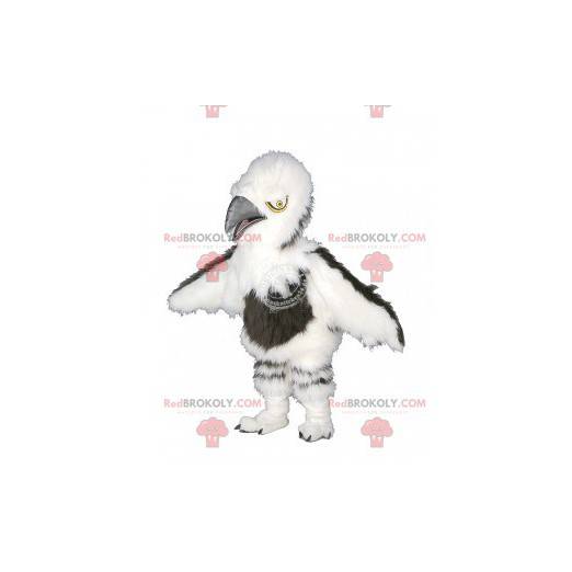 Mascotte de vautour blanc et marron poilu - Redbrokoly.com