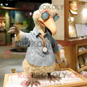 Beige Dodo Bird maskot...