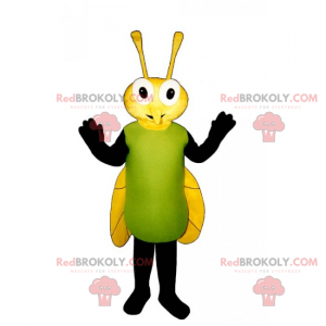 Mascotte de mouche aux ailes jaunes - Redbrokoly.com