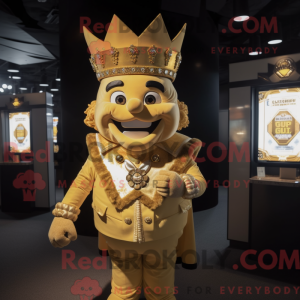 Gold King-maskotdraktfigur...