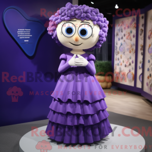 Purple Love Letter mascot...