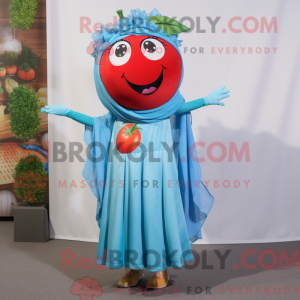 Sky Blue Tomato mascot...