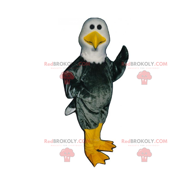 Mascotte de mouette bicolore - Redbrokoly.com