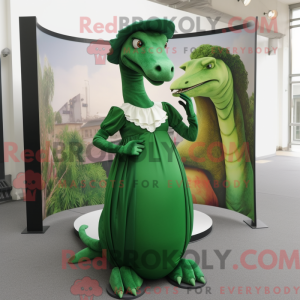 Skovgrøn Parasaurolophus...