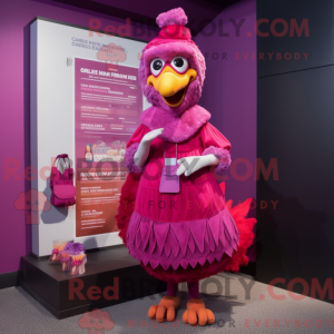 Magenta Hens Maskottchen...