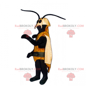 Mascote mosquito com antenas longas - Redbrokoly.com