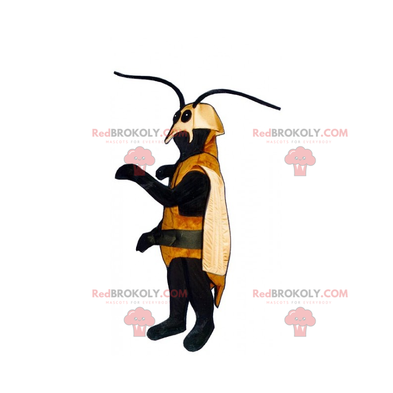 Mascotte zanzara con lunghe antenne - Redbrokoly.com