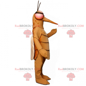 Mascotte de moustique avec des yeux rouges - Redbrokoly.com