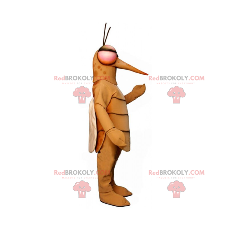 Mascotte de moustique avec des yeux rouges - Redbrokoly.com