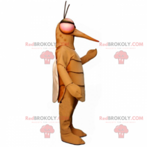 Mascote mosquito com olhos vermelhos - Redbrokoly.com