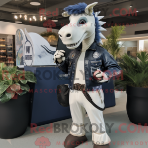 Navy Quagga mascot costume...