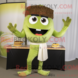 Olive Burgers maskot...