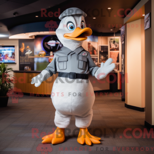 Gray Goose maskot kostume...