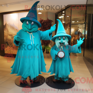 Turquoise Heksenhoed...