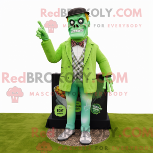 Postava maskota Lime Green...