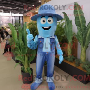 Sky Blue Asperges mascotte...