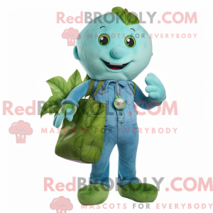 Cyan Beanstalk maskot...