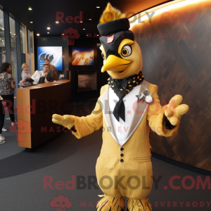 Gold Woodpecker mascot...