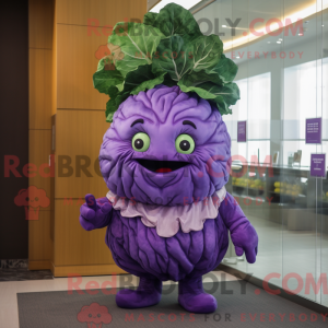 Máscara de repolho roxo...