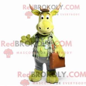 Lime Green Moose máscara de...