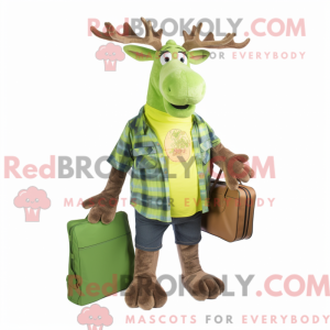 Postava maskota Lime Green...