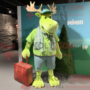 Lime Green Moose máscara de...