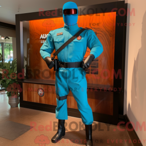 Turquoise Gi Joe mascot...