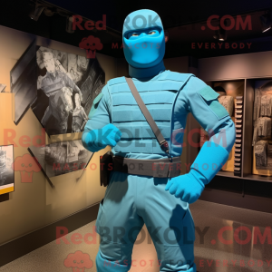 Turquoise Gi Joe mascot...