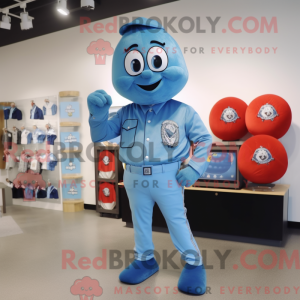 Postava maskota Sky Blue...