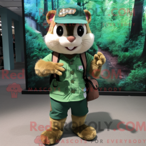 Green Chipmunk mascot...