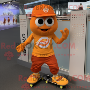 Orange Skateboard maskot...