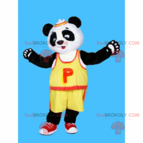 Panda maskot i basketballantrekk - Redbrokoly.com