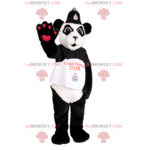 Maskotka Panda przebrana za policjanta - Redbrokoly.com