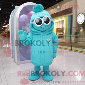 Cyan Wrist Watch maskot...