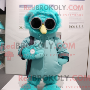 Cyan Wrist Watch maskot...