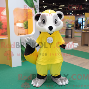 Lemon Yellow Badger maskot...