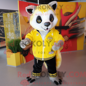 Lemon Yellow Badger maskot...
