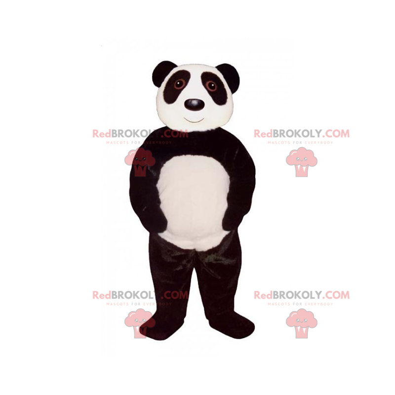 Mascotte de panda noir et blanc - Redbrokoly.com