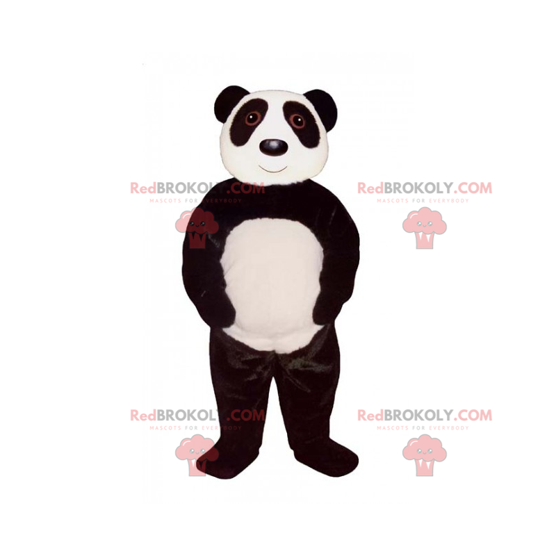 Svart og hvit panda maskot - Redbrokoly.com