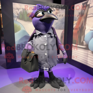 Lavender Blackbird mascot...